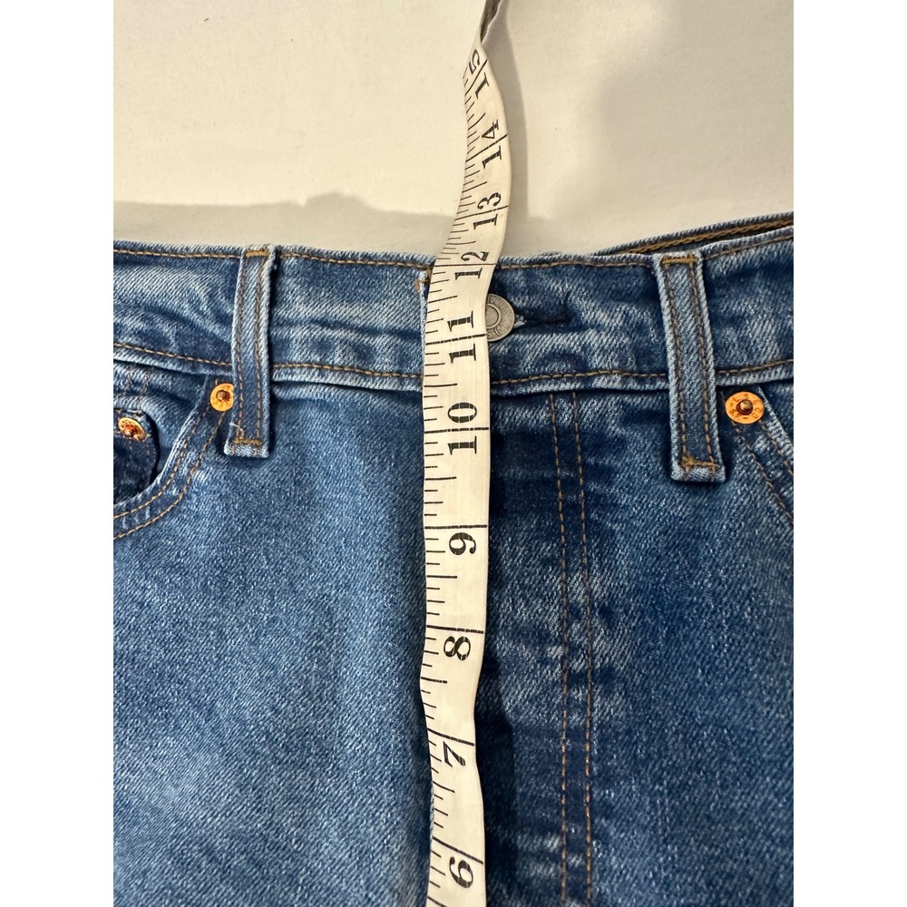 Levis Wedgie Straight Jeans Womens 30x28 High Rise Blue Button Fly 34964-0130 - Picture 11 of 12